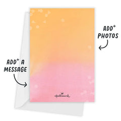 Pink and Orange Minimalist Flat Wedding Invitation