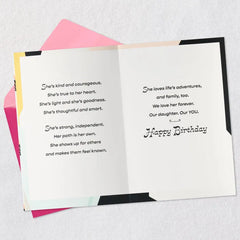 We Love You Forever Birthday Card for Daughter From Both