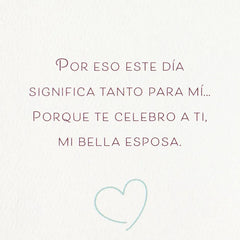 So Happy to Celebrate You Spanish-Language Birthday Card for Wife
