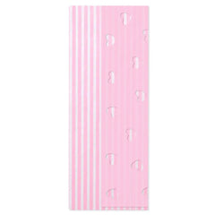 Pink Stripes and Pink With Cutout Hearts 2-Pack Tissue Paper, 4 sheets total