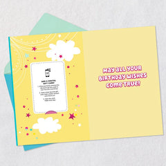 Magic and Smiles Unicorn Gift Card Greeting Birthday Card for Kids