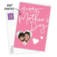 Pink Hearts Custom Mother's Day Card