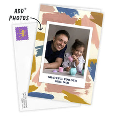 Abstract Brushstrokes Custom Father's Day Card