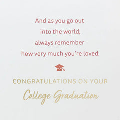 Stay True to You College Graduation Card for Daughter