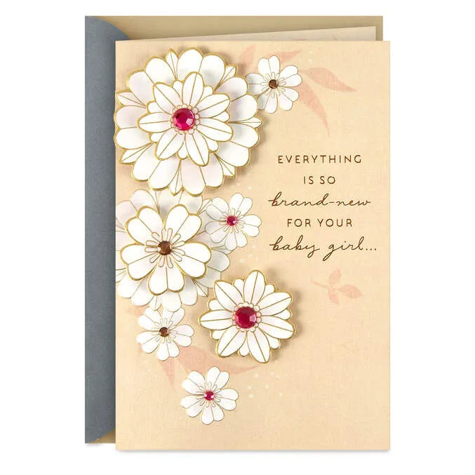 A Brand-New Love New Baby Girl Card