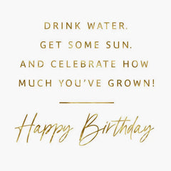 Treat Yourself Like a Plant Funny Birthday Card