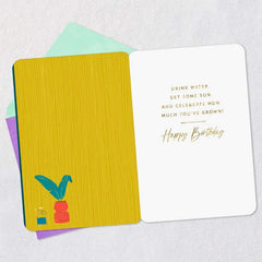 Treat Yourself Like a Plant Funny Birthday Card