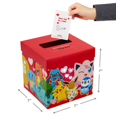 Pokémon Full of Adventure Kids Classroom Valentines Set With Cards and Light-Up Mailbox With Sound