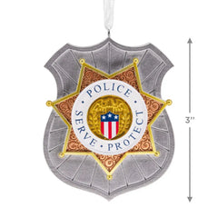 Police Badge Hallmark Ornament