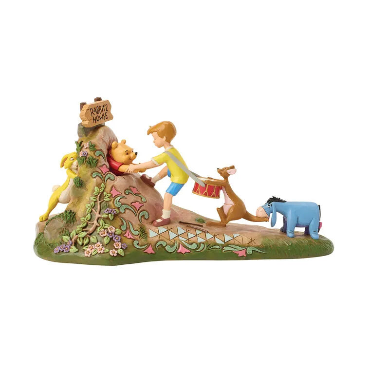 Jim Shore Disney Winnie the Pooh and Friends Figurine, 5.5" H