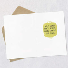 Holy Crap Funny Birthday Card