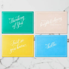 Bright and Cheery Nature Pop-Up Assorted Thinking of You Cards, Pack of 4