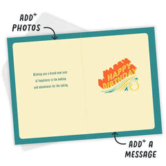 Life Is An Epic Journey Birthday Photo Card