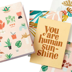 Soft Pastel Modern Wishes Booklet of Cards, Pack of 12