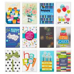 Premium Assorted Birthday Cards, Box of 12