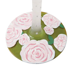 Lolita Pretty as a Peony Handpainted Wine Glass, 15 oz.