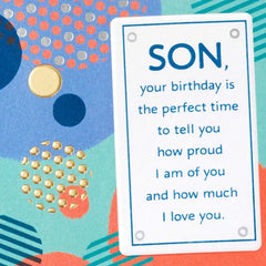 Pride and Love Funny Birthday Card for Son