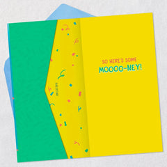 Herd It's Your Day Funny Money Holder Birthday Card for Kids