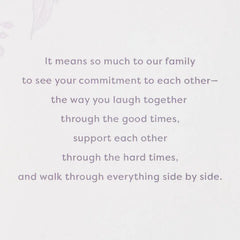 Celebrating Your Firm Foundation Anniversary Card for Couple