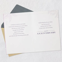 Celebrating Your Firm Foundation Anniversary Card for Couple