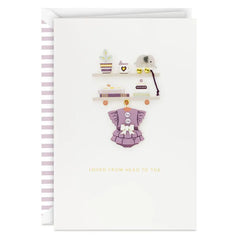 Loved from Head to Toe New Baby Girl Card