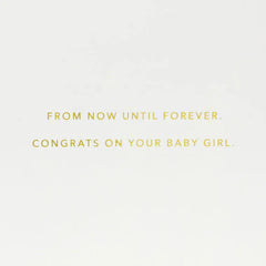 Loved from Head to Toe New Baby Girl Card