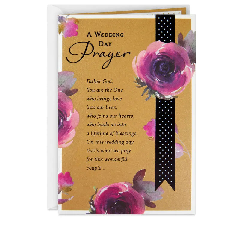A Wedding Day Prayer Religious Wedding Card