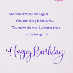 You Make the World Better Birthday Card for Friend