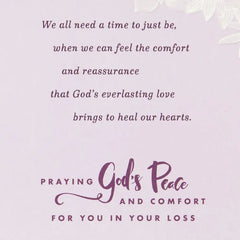 God's Everlasting Love Religious Sympathy Card