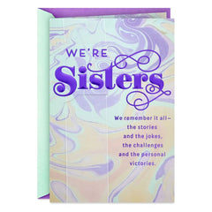 We're Closer With Every Year Birthday Card for Sister From Sister