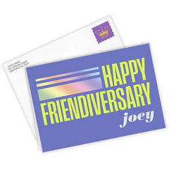 Happy Friendiversary Custom Friendship Card