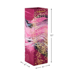 13" Marbled Purple Wine Gift Bag