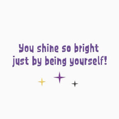 You Shine So Bright Halloween Card for Granddaughter