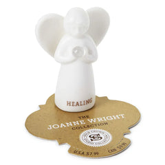 Quartz Angel of Healing Mini Angel Figurine, 2"
