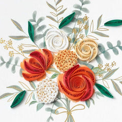 All the Best Bouquet Quilled Paper Handmade Wedding Card
