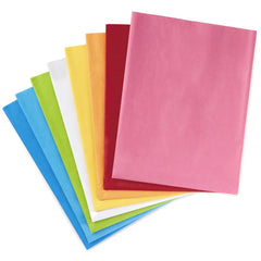 Assorted Rainbow Colors Bulk Tissue Paper, 120 sheets