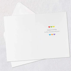 Rainbow Hearts Cake Quilled Paper Handmade Birthday Card