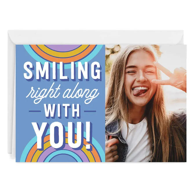 Smiling With You Custom Card