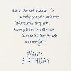 Blessed to Share Life With You Birthday Card for Husband