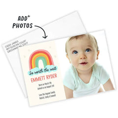 So Worth the Wait Flat Rainbow Baby Announcement