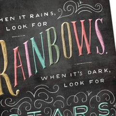 When It Rains, Look for Rainbows Encouragement Card