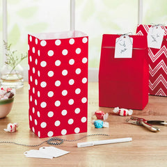 Red Assorted Paper Goodie Bags, Pack of 30