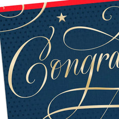 Your Hard Work Paid Off Military Congratulations Card