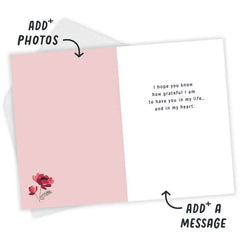 Grateful for You Custom Love Card for Her