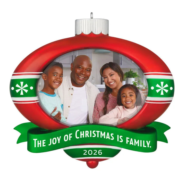 The Joy of Christmas 2026 Personalized Ornament, Custom Photo