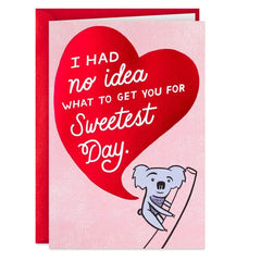 Cute Koala Romantic Funny Sweetest Day Card