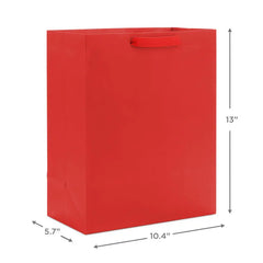 10.4" Red Large Square Gift Bag