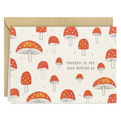 Charming Mushrooms Blank Thinking of You Notes, Pack of 10