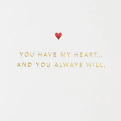 You Have My Heart Quilled Paper Handmade Love Card