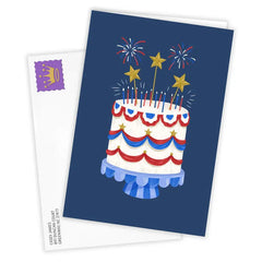 Patriotic Cake Custom Celebration Card